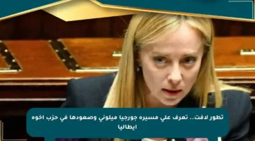 تطور لافت.. تعرف على مسيرة جورجيا ميلوني وصعودها في حزب إخوة إيطاليا